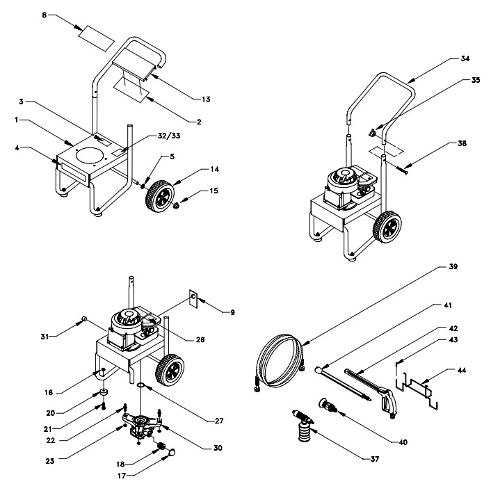 GENERAC 1067 parts breakdown